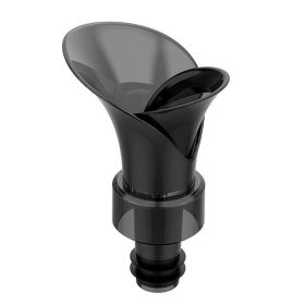 Hot Selling Creative Petal Type Wine Vacuum Preservative Stopper Wine Storage Wine Container (Color: Black)