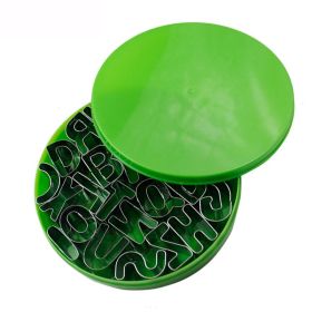 Stainless Steel Digital Baking 26 English Letters Mold Cookie Cutter DIY Baking Tool (Option: 26 Letters)